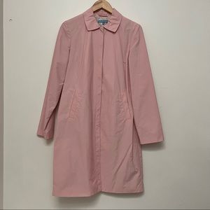 Lightweight pink car coat jacket spring fall size M EUC